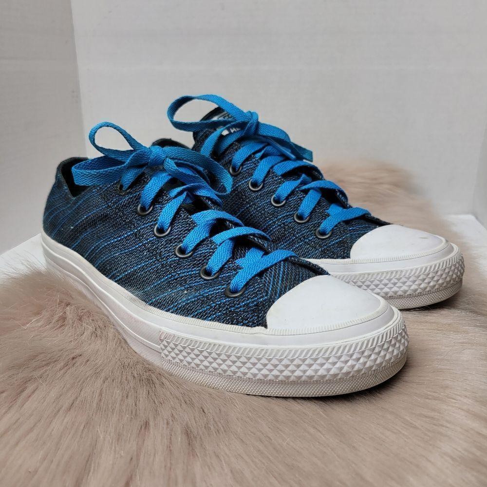 Converse Chuck Taylor All Star II Ox Knit 151091C Blue Men's Shoes Size 8
